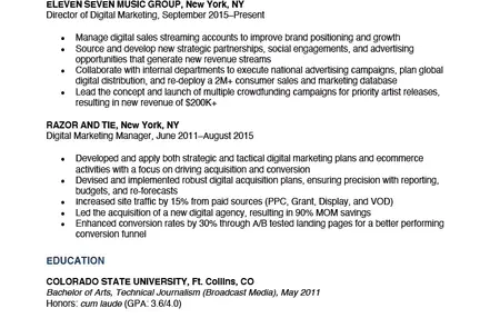 How to Create a Winning Resume for a Digital Marketing Job